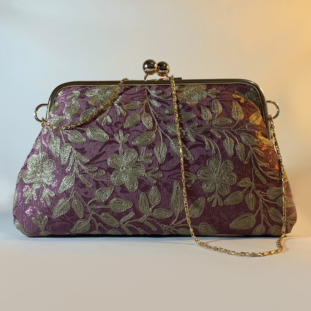 Oriental Aghabani Clutch Bag - Handbag - Purple-C20A-NB03