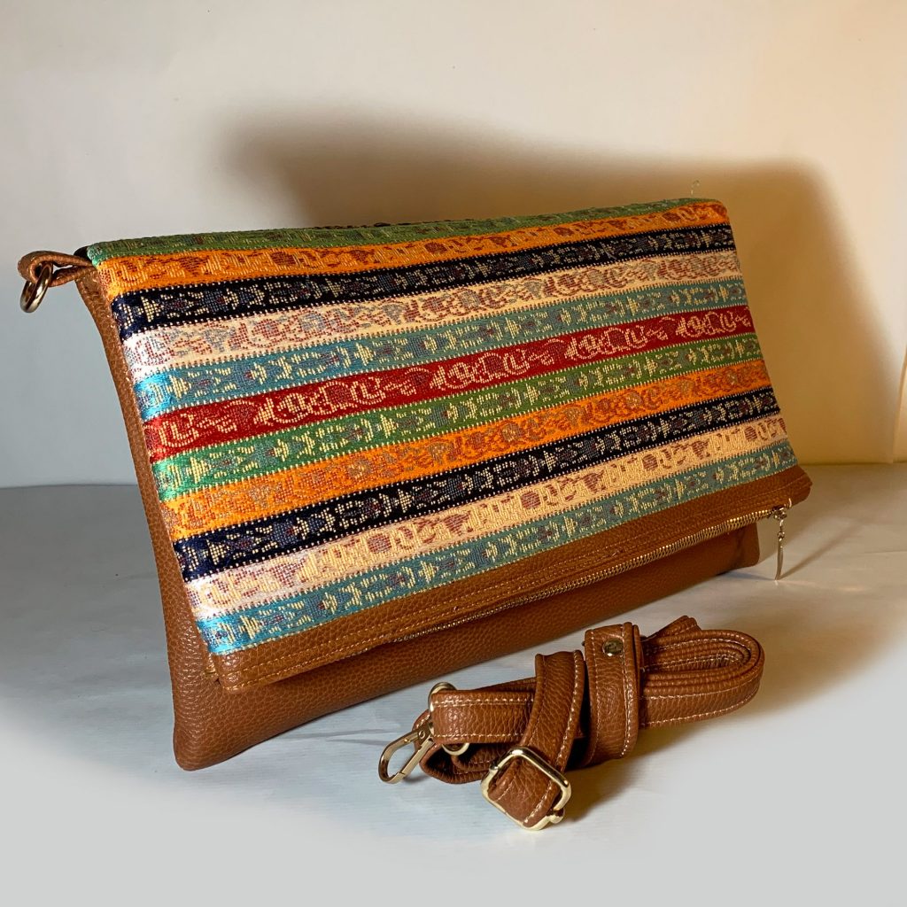 Oriental Shoulder foldable bag - Sayeh fabric-C20A-NB29